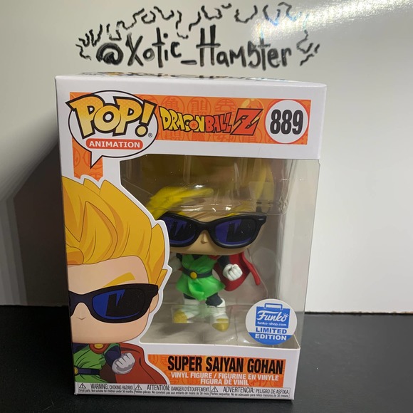 Funko Pop Super Saiyan Gohan#889 with Sunglasses Dragon Ball Z Funko Exclusive